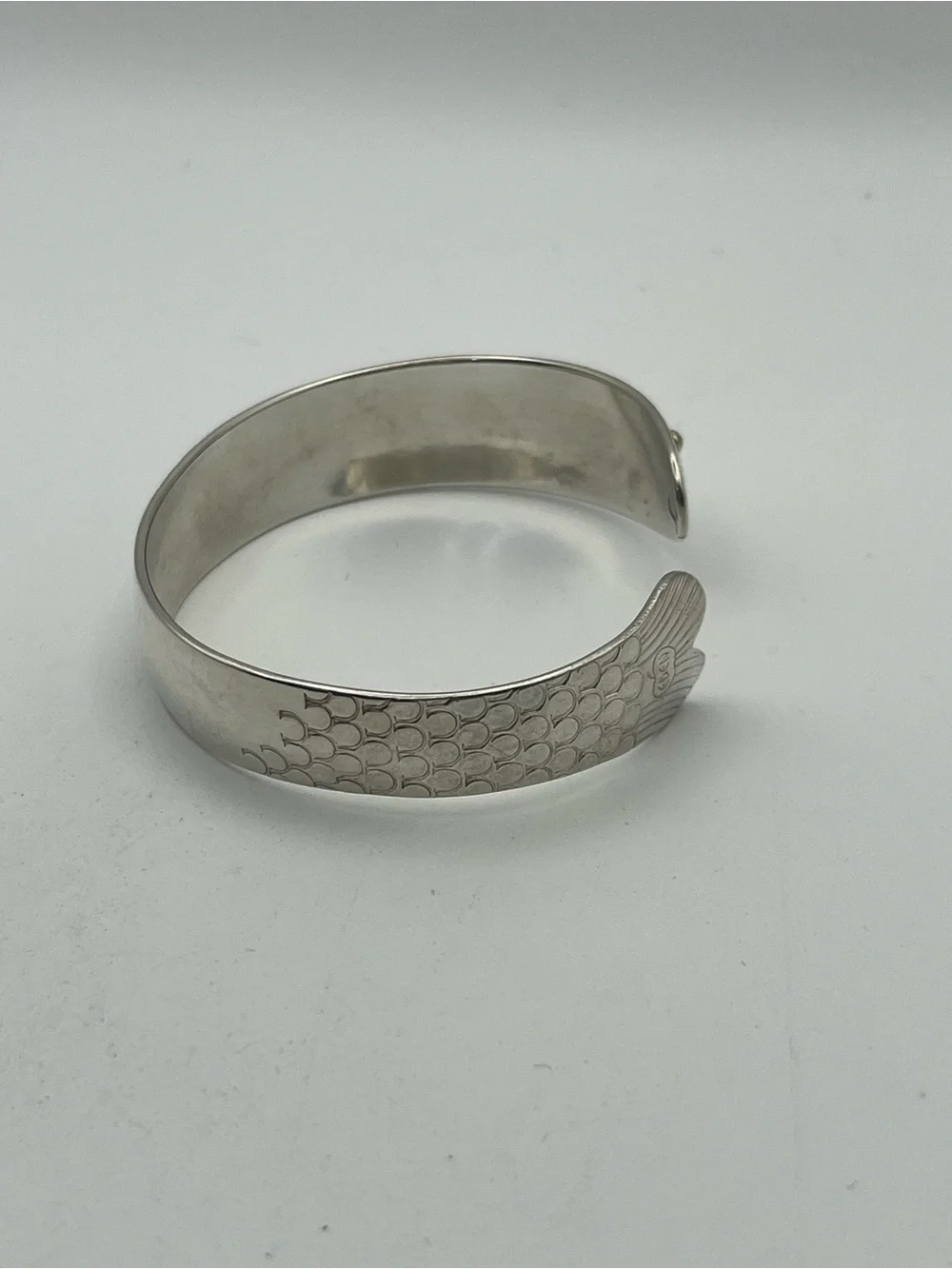 Eden Hand Arts herring cuff bracelet 14k & sterling silver Large Cape Cod - Picture 5 of 16